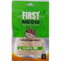 First Meow Cat Treat Salmon Dice 40 Gm